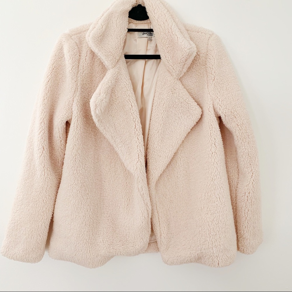 Charlotte Russe Sherpa Collared Coat